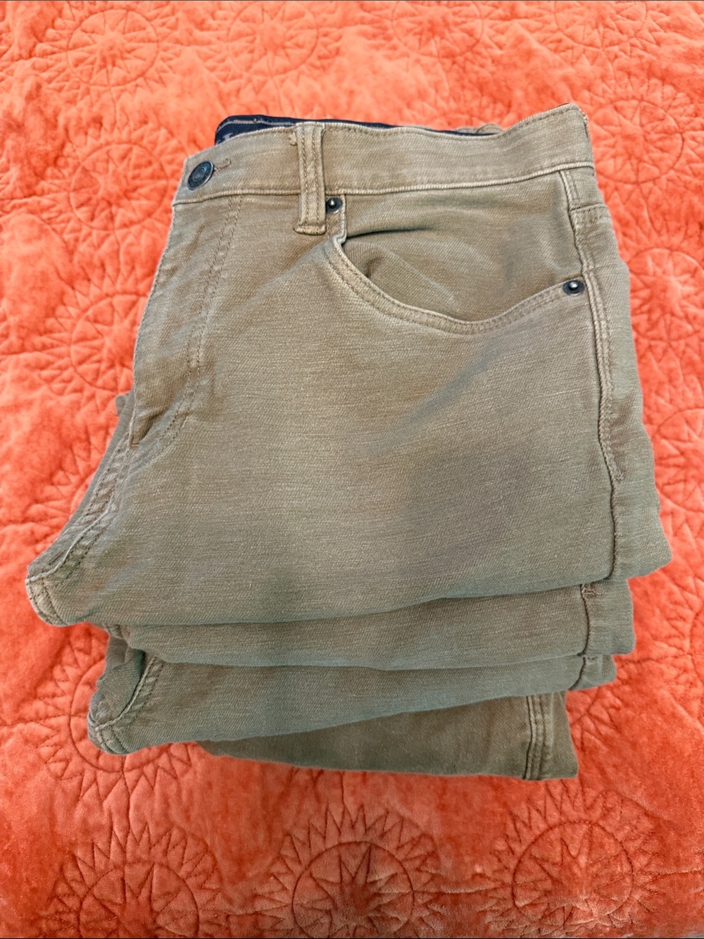 Men's Relaxed Fit Jeans in Olive